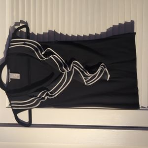 H&M V-neck frilled blouse